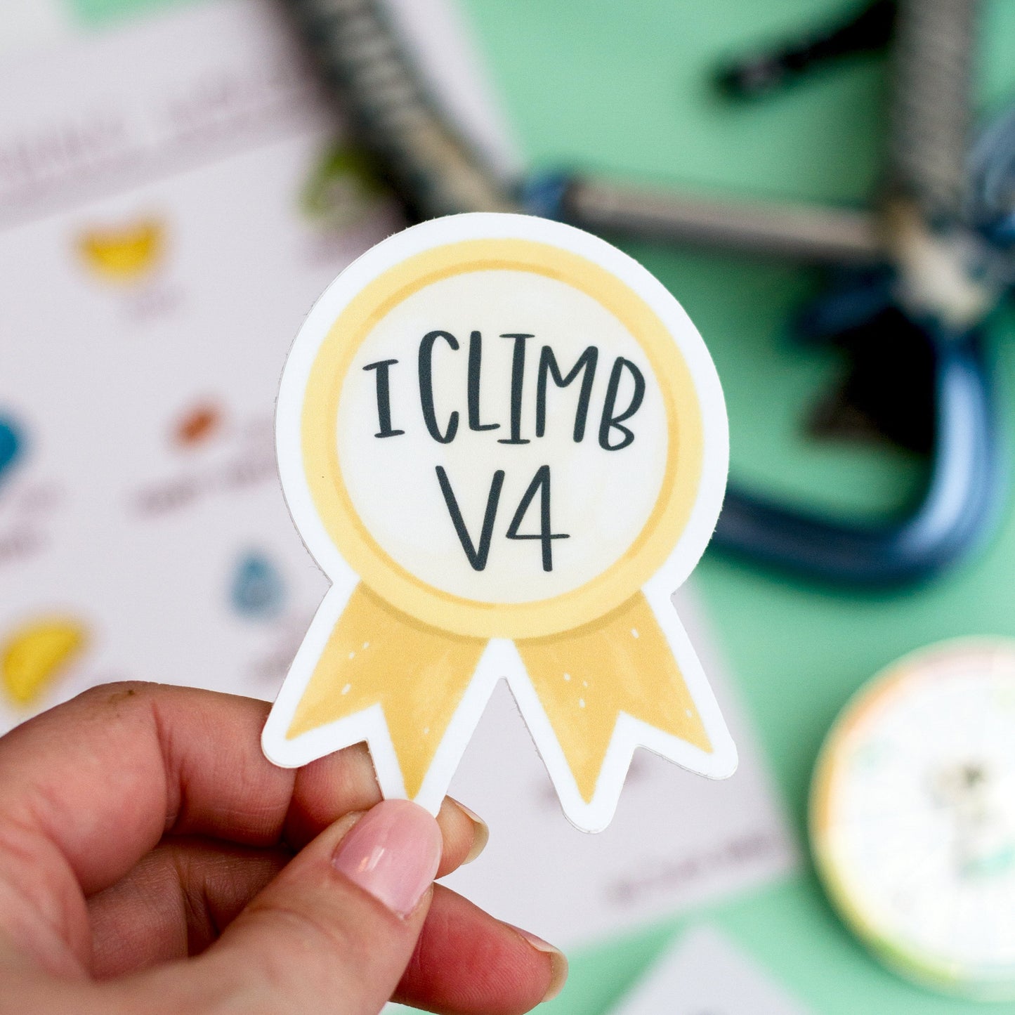 I climb v4 Sticker