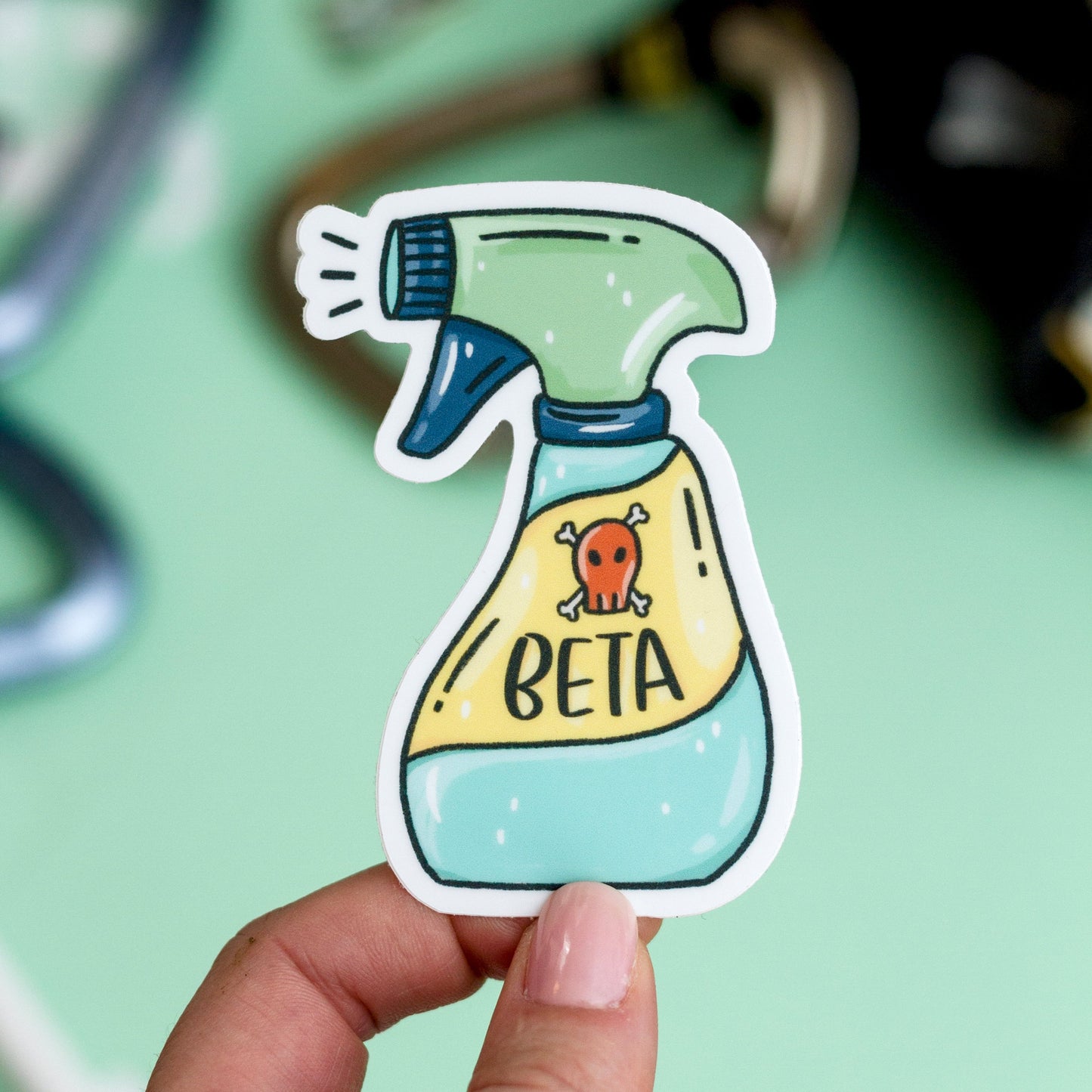 Beta Spray Sticker