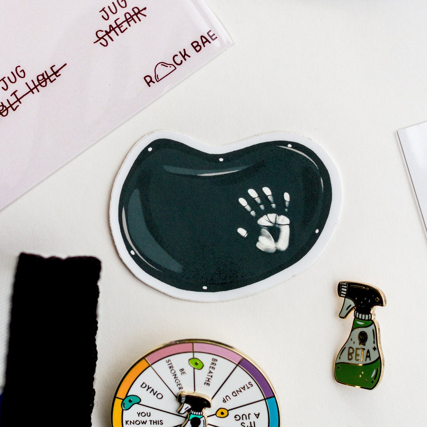 Handprint Boulder Sticker