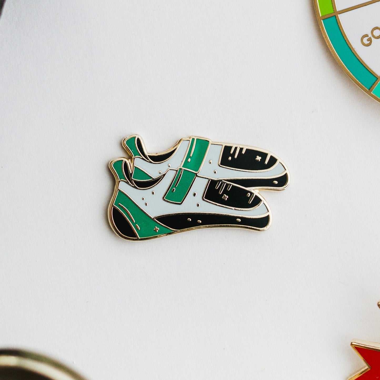 Climbing Shoes Enamel Pin