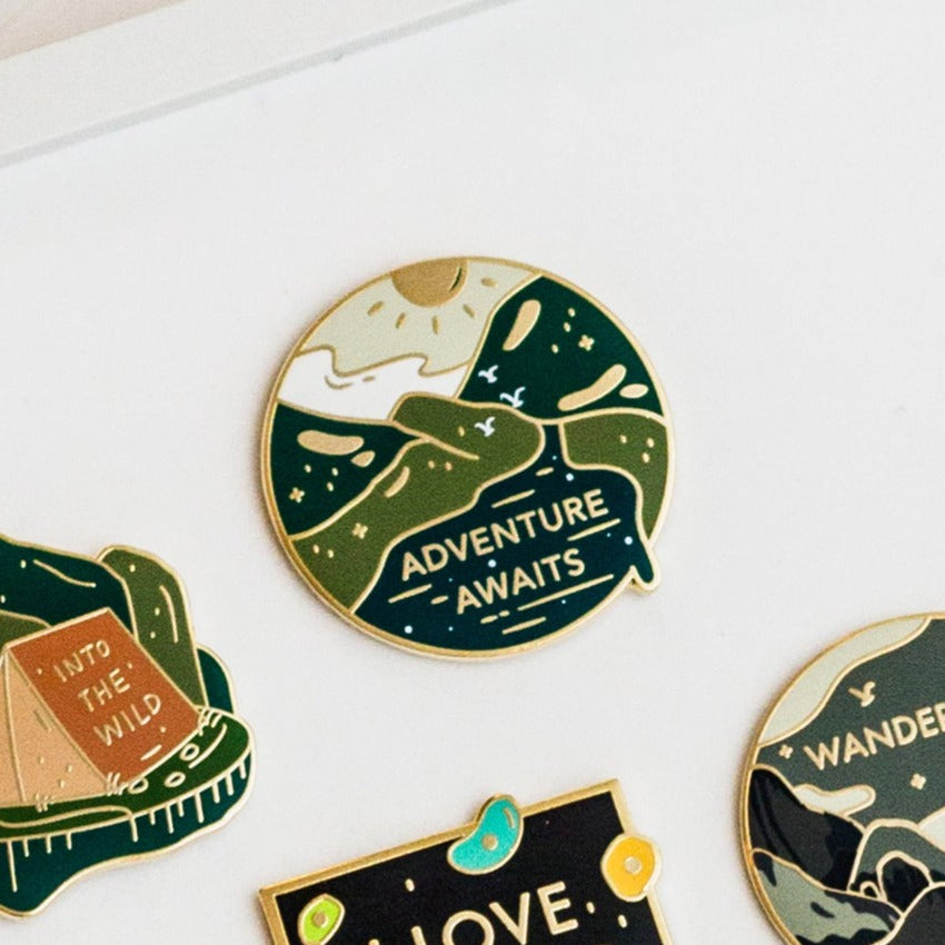 Adventure Awaits Enamel Pin