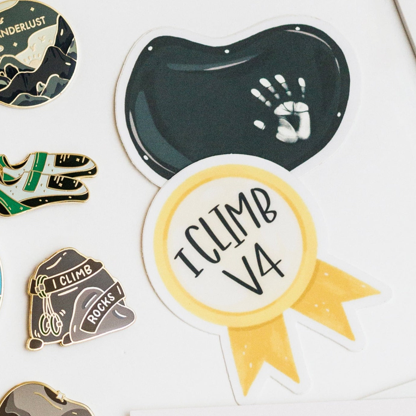 I climb v4 Sticker