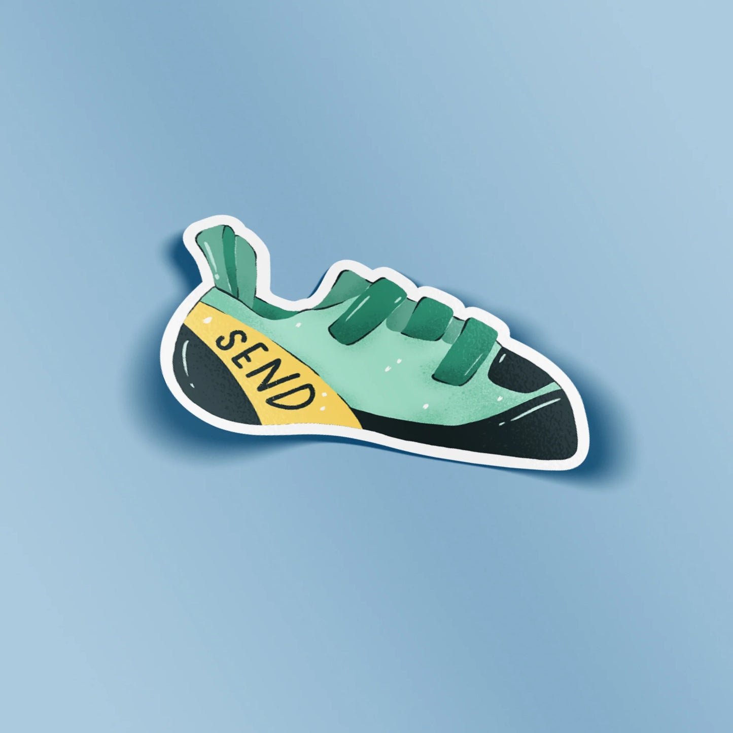 Send Climbing Shoe Sticker