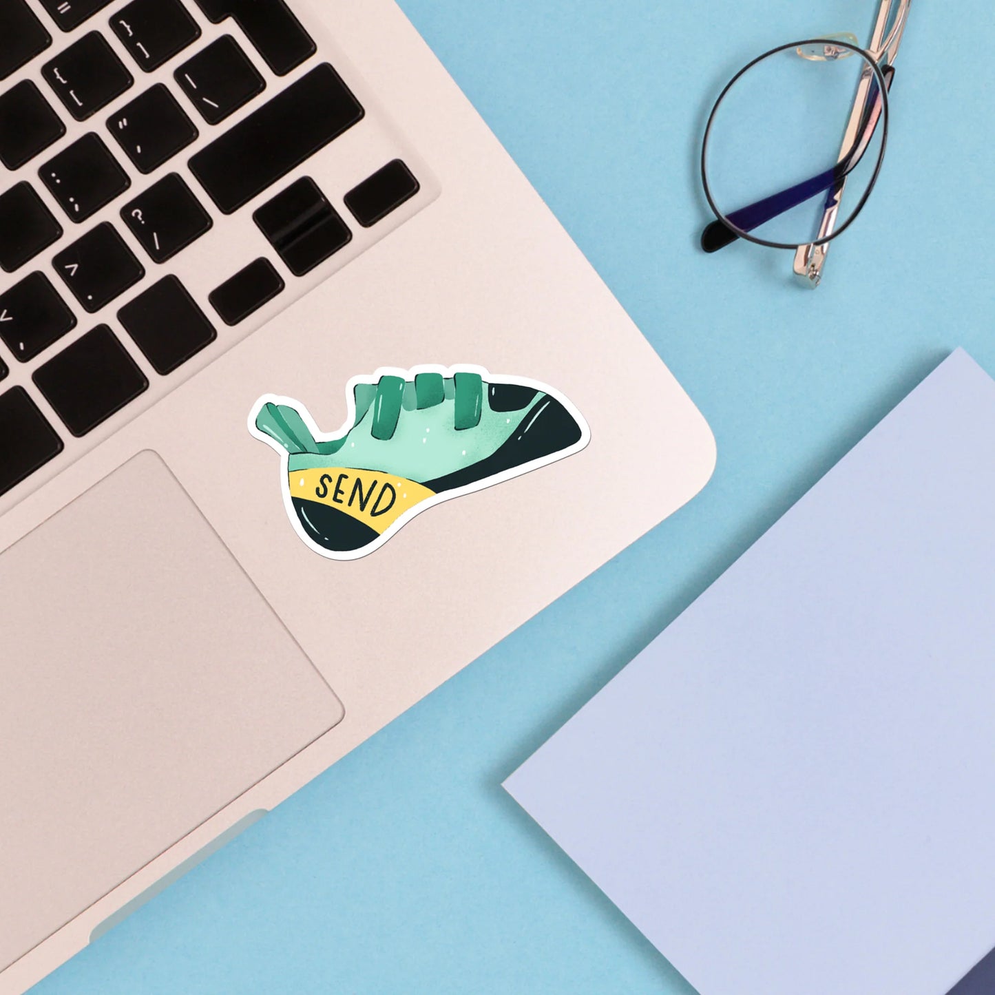 Send Climbing Shoe Sticker
