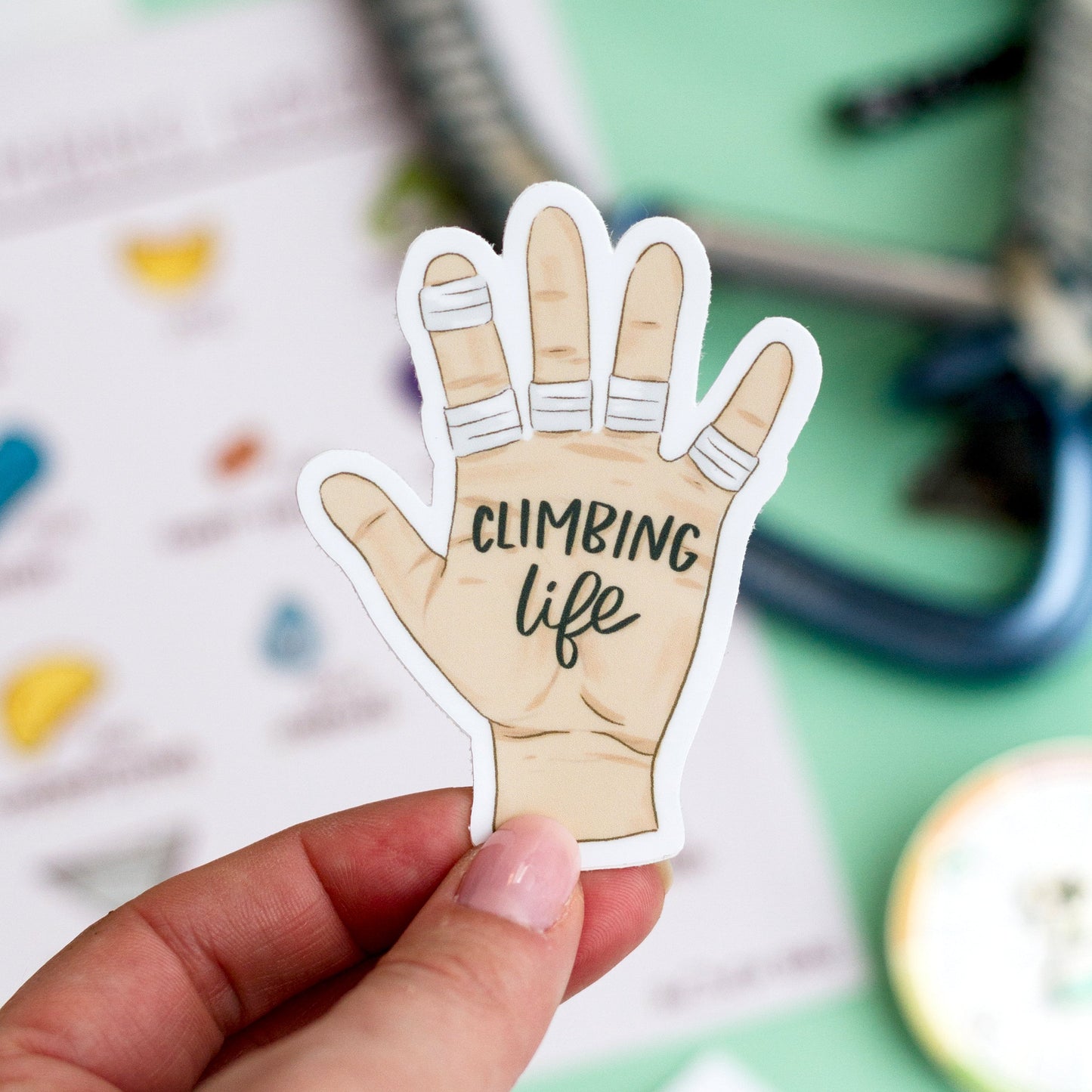 Climbing life Sticker