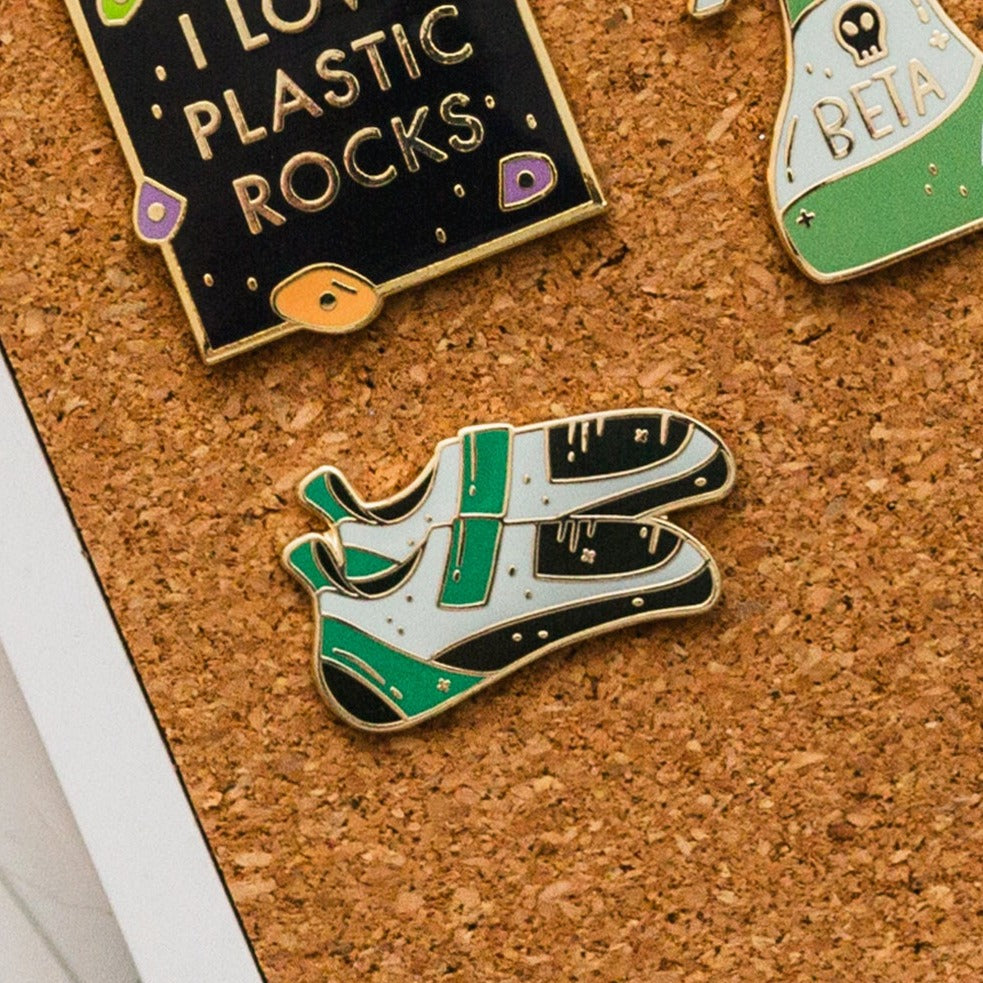 Climbing Shoes Enamel Pin