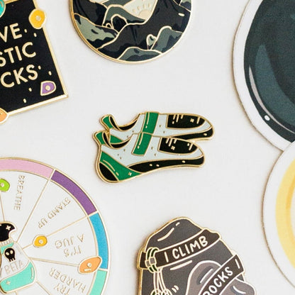 Climbing Shoes Enamel Pin